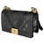 Borsa Chanel Black Calfskin Caviar In The Mix Chevron Old Medium Boy Nero - vista 3
