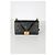 Borsa Chanel Black Calfskin Caviar In The Mix Chevron Old Medium Boy Nero - vista 8