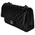 Timeless Chanel Black Quilted Lambskin Medium Classic Double Flap Tasche Schwarz - Ansicht 4