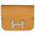 Hermès Portafoglio Constance Slim in pelle Epsom color Sesame, finiture PHW Marrone