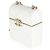 Mini Box Clutch Chanel 22P in agnello trapuntato bianco - vista 2