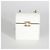 Mini Box Clutch Chanel 22P in agnello trapuntato bianco - vista 7