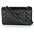 Timeless Borsa Chanel Black Quilted Lambskin Medium Classic Double Flap Nero - vista 2