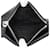 Borsa a tracolla doppia Triangle Prada Nero Bianco - vista 13