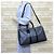 Borsa Boston Louis Vuitton Keepall Bandoulière 45 Damier Graphite Marrone Nero - vista 2