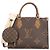Borsa a Spalla Louis Vuitton OnTheGo PM Monogram Giant Marrone