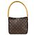 Borsa a tracolla Louis Vuitton Looping MM Monogram Marrone