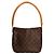 Borsa a tracolla Louis Vuitton Looping MM Monogram Marrone - vista 3