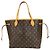Borsa Tote Louis Vuitton Neverfull MM Monogram Marrone