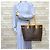 Borsa Tote Louis Vuitton Neverfull MM Monogram Marrone - vista 2