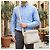 Borsa a tracolla Louis Vuitton Naviglio Damier Azur Bianco - vista 13