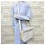 Borsa a tracolla Louis Vuitton Naviglio Damier Azur Bianco - vista 2