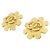 Orecchini a clip Chanel 03034 Gold D'oro - vista 2