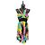 Dolce & Gabbana Dolce&Gabbana Multicolor Short Dress, Polyester/Silk