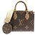 Borsa Louis Vuitton Monogram Giant OnTheGo PM Marrone