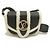 Borsa a tracolla Louis Vuitton LV Pont Neuf Soft PM in shearling di vitello Nero Bianco - vista 2