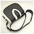 Borsa a tracolla Louis Vuitton LV Pont Neuf Soft PM in shearling di vitello Nero Bianco - vista 4