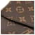 Borsa a Spalla Louis Vuitton Monogram Odeon PM Marrone Nero - vista 6