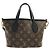 Borsa Louis Vuitton Monogram Neverfull Inside Out BB Marrone Nero - vista 2