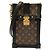 Borsa a Spalla Louis Vuitton Monogram Pochette Trunk Vertical M63913 Marrone