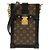 Louis Vuitton Monogram Pochette Trunk Vertical M63913 Marrone