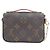 Borsa a Spalla Louis Vuitton Monogram Micro Metis Marrone - vista 2