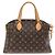Borsa Louis Vuitton Monogram Rivoli MM Marrone - vista 2
