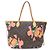 Borsa Louis Vuitton Monogram Rose Neverfull MM Marrone