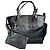 Bolsa Tote Chanel Paris Biarritz em couro acolchoado preto e tecido