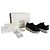 Alexander McQueen Sneaker Oversized in pelle nera Nero Bianco - vista 2