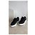 Alexander McQueen Sneaker Oversized in pelle nera Nero Bianco - vista 3