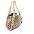 Borsa a tracolla Gucci in tela GG e pelle Beige Crudo - vista 2