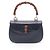 Borsa Gucci Bamboo in pelle blu navy