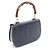 Borsa Gucci Bamboo in pelle blu navy - vista 2