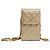 Timeless Chanel Métiers d'Art 2023 Dakar Bolsa de Ombro Couro Dourado