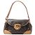 Borsa a tracolla Louis Vuitton Beverly MM in tela Monogram marrone M40121 Beige