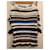 Hugo Boss BOSS Gestreifter Strickpullover Braun Schwarz Weiß Blau  - Ansicht 8