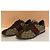 Sneakers Gucci in Tela Monogram con Striscia Web Marrone Multicolore - vista 4
