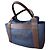 Duffle Hermès Sac de Pansage Groom Medium Canvas Tote Navy/Feu con tracolla, Molto buono Blu