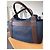 Duffle Hermès Sac de Pansage Groom Medium Canvas Tote Navy/Feu con tracolla, Molto buono Blu - vista 2