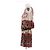 Gucci Vestido de seda com estampa multicolorida Vermelho - vista 4