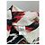Autre Marque RAFFAELA D'ANGELO Gemusterter Leinen Kimono Rot - Ansicht 6