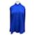 DMN Camicia di seta blu