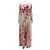 Vestido floral de seda rosa Alberta Ferretti