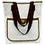 Borsa Tote Gucci Vintage Sherry Line Marrone Bianco Rosso Verde