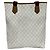 Borsa Tote Gucci Vintage Sherry Line Marrone Bianco Rosso Verde - vista 3