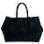Prada Handtasche mit Logo-Hardware und Bandmotiv Schwarz - Ansicht 3