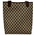 Sac cabas en cuir Gucci Vintage Sherry Line GG Logo Marron Rouge Vert - vue 3
