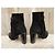 Karen Millen Botines de ante negro con flecos - vista 4