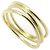 Tiffany & Co Anello Tiffany Wave a 3 file in oro giallo 18K D'oro
